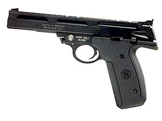 Smith & Wesson 22A Semi-automatic Sport Full 22LR 5.5” Alloy Black Rubber 10Rd 2 Mags Fired Case ...