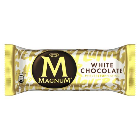 Magnum White Chocolate Ice Cream 110ml - Cannich Stores