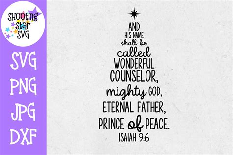 Isaiah 9-6 SVG - Subway Art - Christmas SVG - Religious SVG (379092 ...