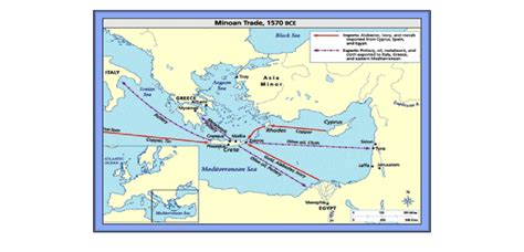 map of the Minoan trade network 1570 BCE | Download Scientific Diagram