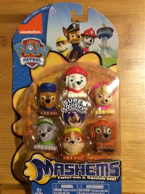 PAW PATROL MASHEMS - BONUS PACK 6 MASH'EMS SERIES 1 NICKELODEON NEW ...