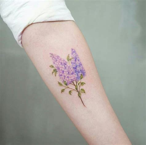 13++ Astonishing Purple lilac flower tattoo ideas