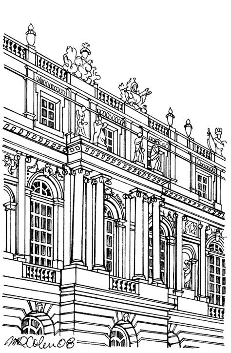 Versailles | Versailles, Architecture sketchbook, Architecture