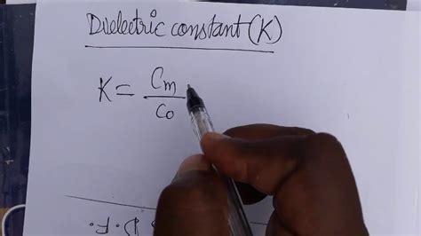 Dielectric constant SI unit and dimensional formula - YouTube