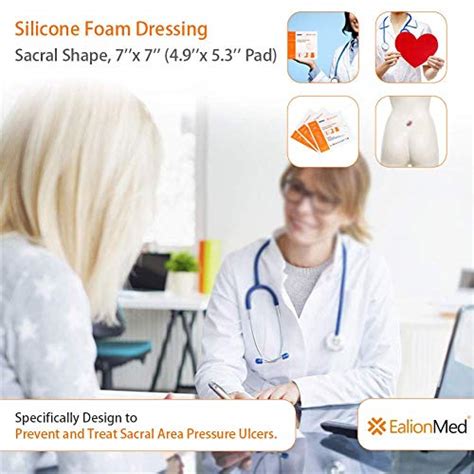 Sacral Silicone Foam Dressing with Border for Sacrum Ulcer, Pressure ...