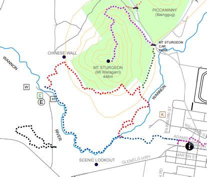 Dunkeld Walking Trails Map by Mapping Services Australia Pty Ltd ...