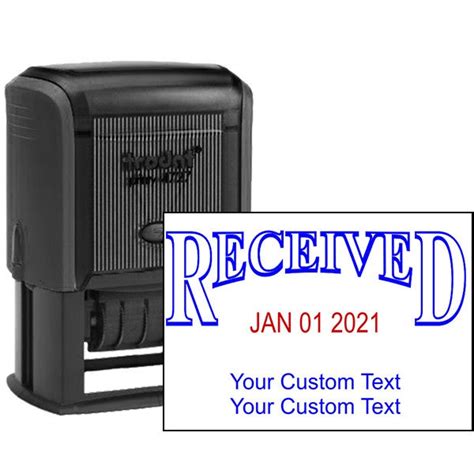 Received Custom Date Stamp | Simply Stamps