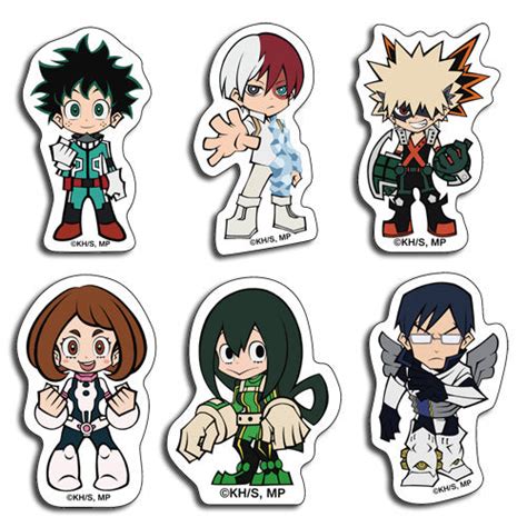 My Hero Academia Characters Sticker Set – Shadow Anime