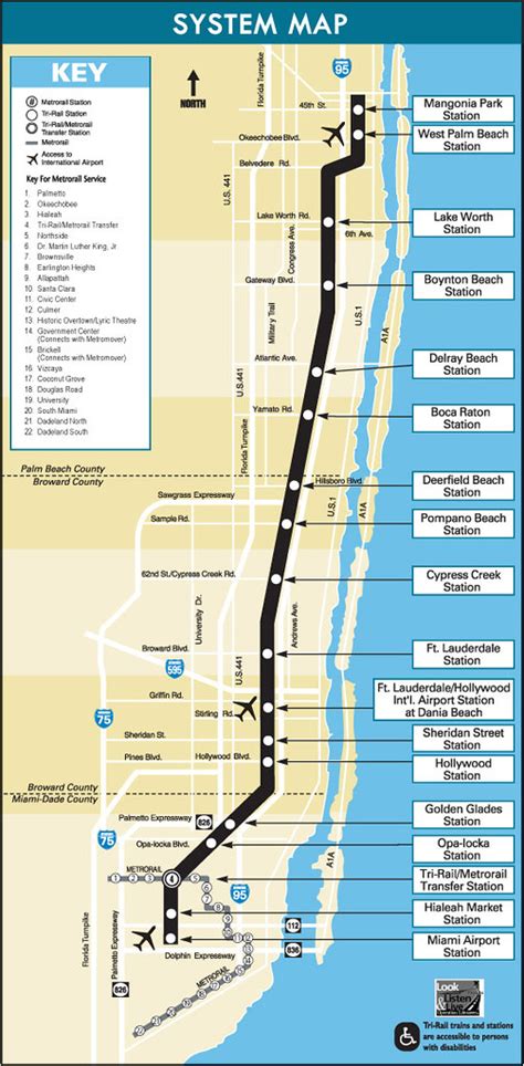 Tri Rail Map Florida - United States Map