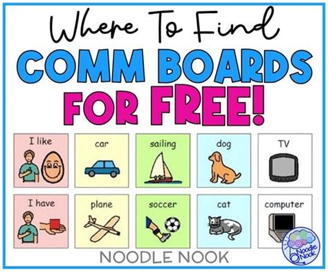 Free Communication Boards Autism | Noodle Nook