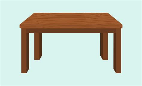 vector wood table top on isolated background Tables furniture of wood ...