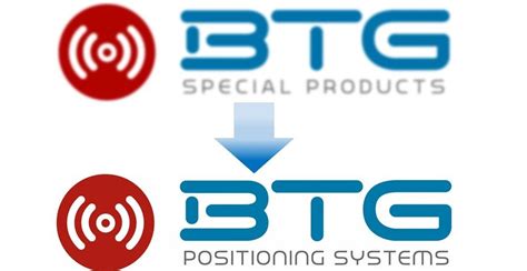 Brandname BTG Special Products changed into BTG Positioning Systems