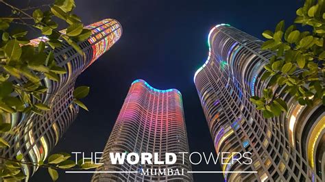 Lodha World Towers | India's Tallest Building lights up Mumbai's Skyline - YouTube