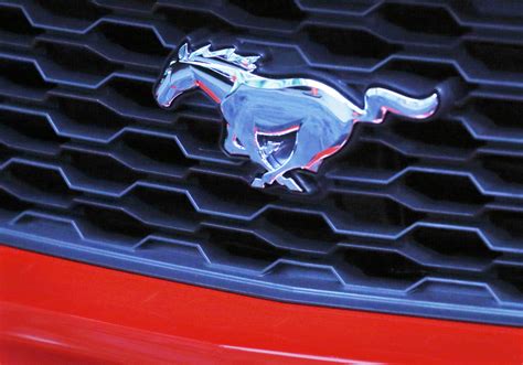 The new 2015 Ford Mustang grill emblem is pictured on ABC’s Good ...