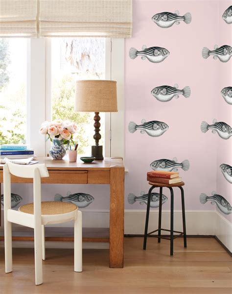 Blowfish Removable Wallpaper - Shell - Wallshoppe