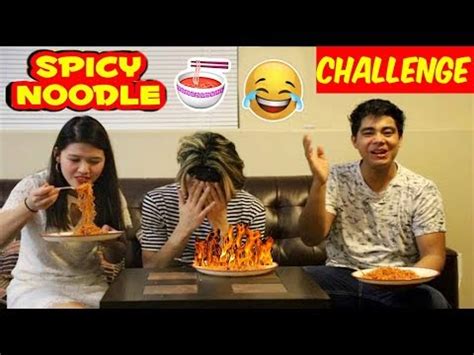 2X SPICY NOODLE CHALLENGE PRANK !! - YouTube