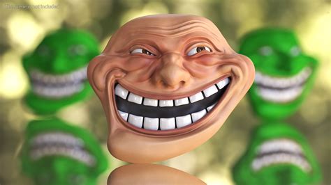 Trollface Human 3D Model $24 - .3ds .blend .c4d .fbx .max .ma .lxo .obj - Free3D