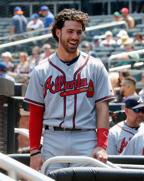 Dansby Swanson of the Atlanta Braves in action against the New York ...