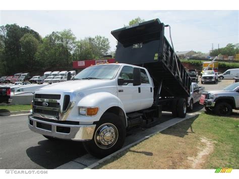2015 Oxford White Ford F750 Super Duty XLT Crew Cab Dump Truck ...