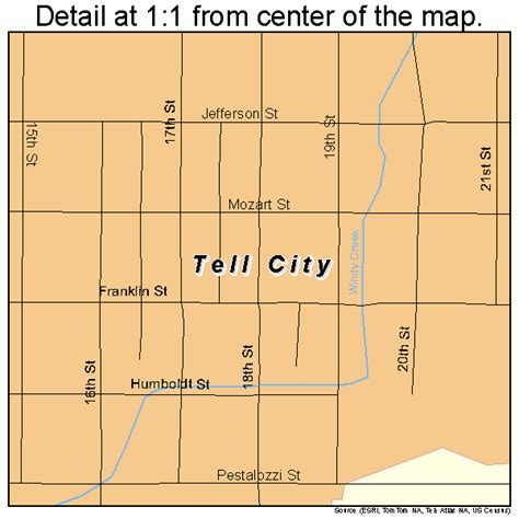 Tell City Indiana Street Map 1875248