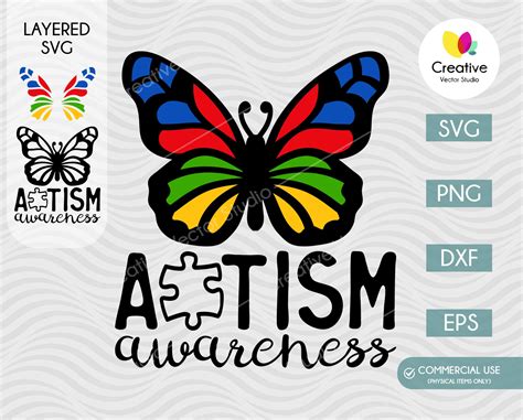 Autism Awareness SVG, PNG DXF, EPS | Creative Vector Studio