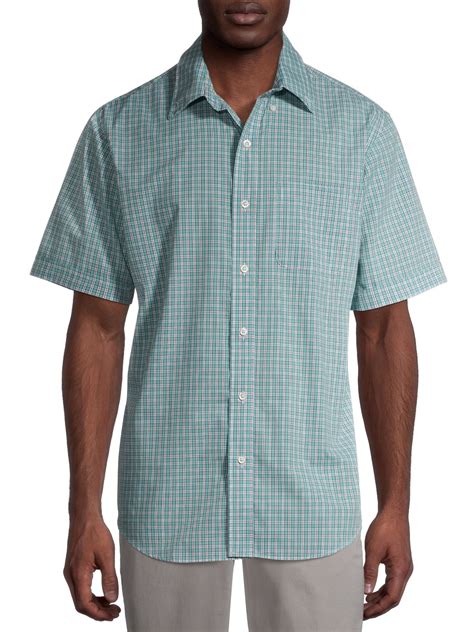 Arrow Men's Hamilton Poplin Wrinkle Free Short Sleeve Shirt - Walmart.com