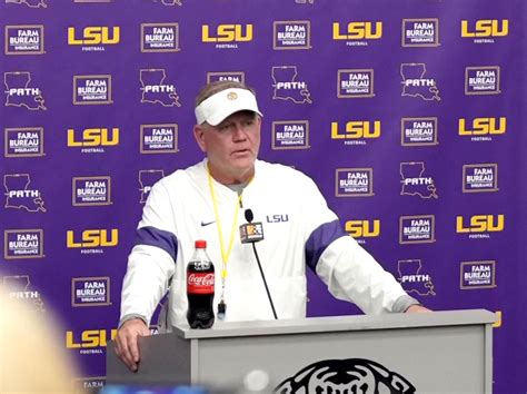 (Full Video) LSU football coach Brian Kelly post-practice press ...