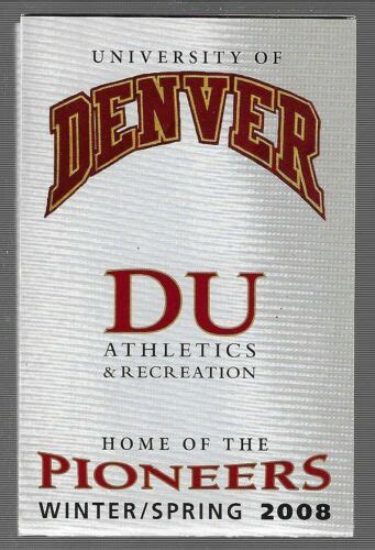 200708 University Of Denver Pioneers College Hockey Basketball Schedule : Free Download, Borrow ...