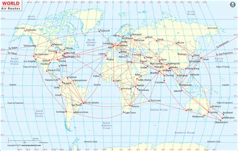 World Air Route Wall Map by Maps of World - MapSales