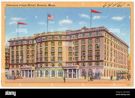 Sheraton Plaza Hotel, Boston, Mass. , Hotels, Tichnor Brothers Collection, postcards of the ...