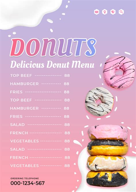 Donut Banner, Donut Dessert, Pink Milk, Delicious Donuts, Simple Cartoon, Chocolate Donuts ...