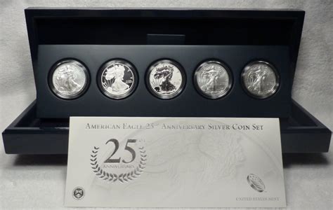 2011 25th Anniversary American Silver Eagle Coin Set (4 sets) | eBay