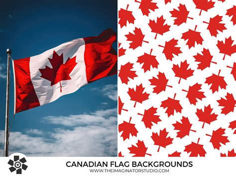 Canadian Flag Background Canada Flag Overlay Digital Backgrounds ...