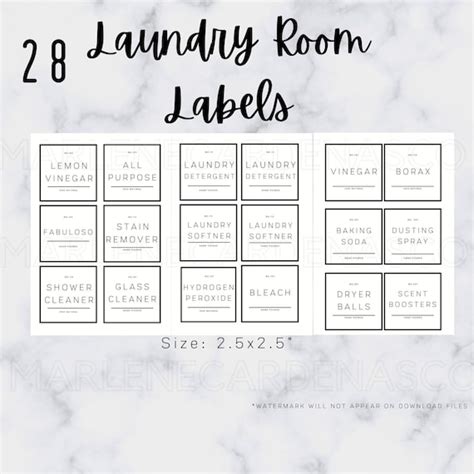 Printable Modern Laundry Room Labels Minimalist Laundry Room - Etsy