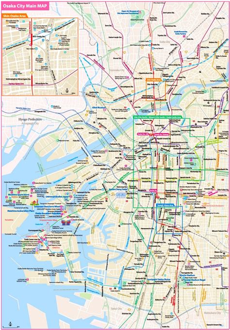 Osaka tourist map