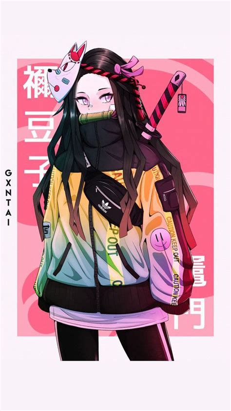 Anime Characters In Streetwear Wallpaper / Mx shimmer red eyes anime girl.