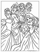 Disney Princess Coloring Pages Free Printable  Prntbl sketch template