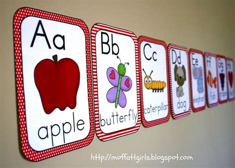 The Moffatt Girls: ABC Alphabet Cards! | Alphabet activities preschool ...