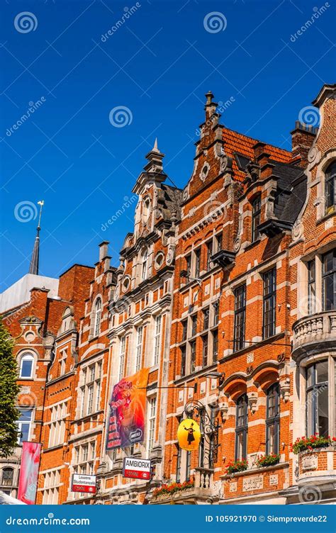 Architecture of Leuven, Belgium Editorial Image - Image of cityscape ...