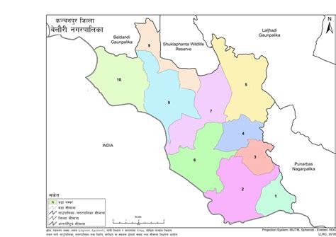 Map of Belauri Municipality, Kanchanpur, Nepal – Nepal Archives