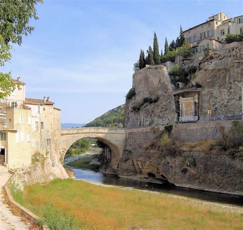 Old Roman Bridge at Vaison la Romaine over the Ouveze River, Provence