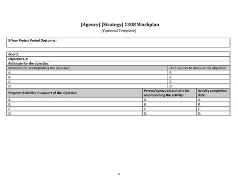 Work Plan - 40 Great Templates & Samples (Excel / Word) ᐅ TemplateLab