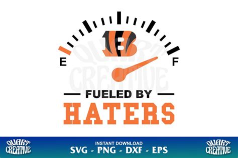 Cincinnati Bengals Fueled By Haters SVG - Gravectory