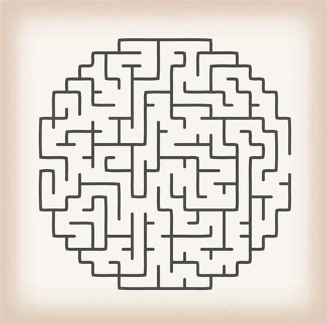 Maze Game On Vintage Background 269136 Vector Art at Vecteezy