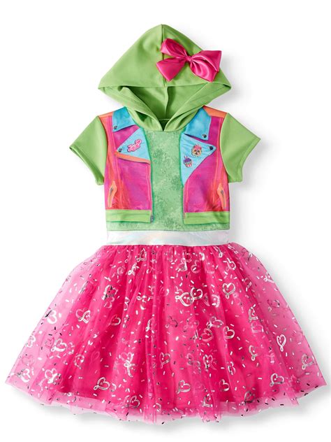 JoJo Siwa - JoJo Siwa Girls 7-16 & Plus Cosplay Tutu Dress With Jojo Bow Hood - Walmart.com ...