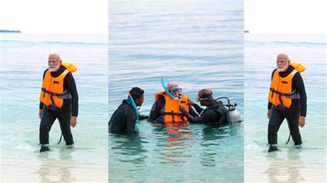 Prime Minister Narendra Modi's Adventurous Snorkeling Expedition in Lakshadweep Goes Viral ...