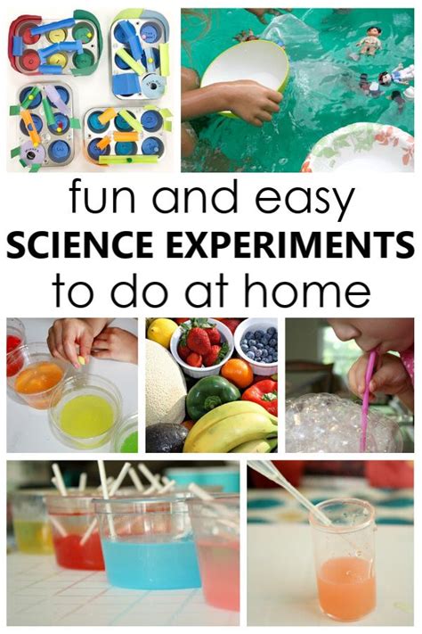 Easy Science Experiments to Do at Home - Fantastic Fun & Learning | Easy science, Science ...