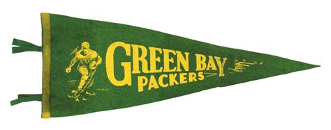 Lot Detail - 1930s Green Bay Packers 28" Full Size Pennant