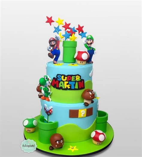 Torta de Mario bros Cake | Super mario cake, Mario bros cake, Mario cake