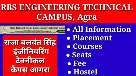 RBS ENGINEERING TECHNICAL CAMPUS, Agra All Information | RBS Eng ...